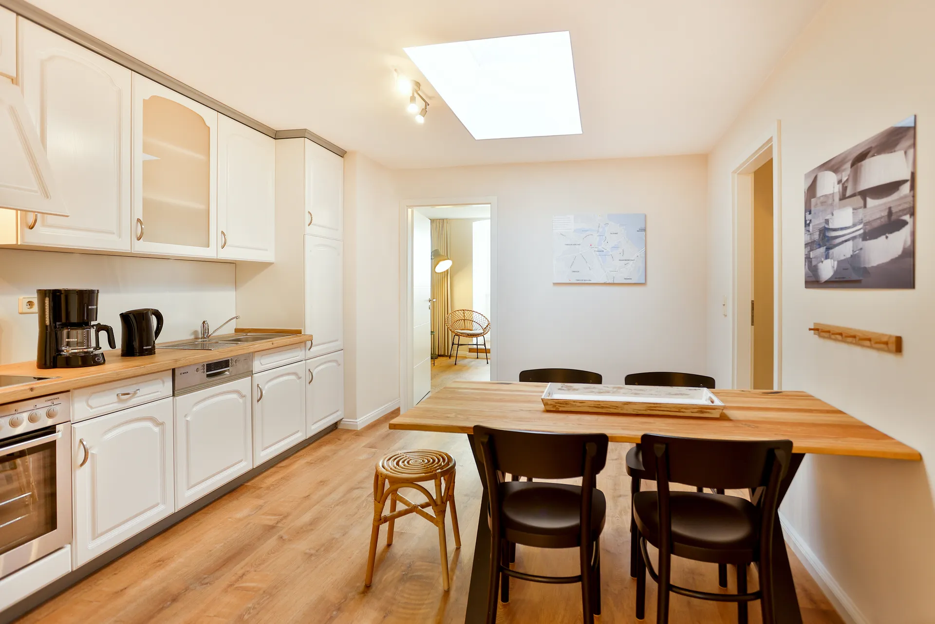 3-Raum-Apartment Deluxe Am Bahnhof – Küche
