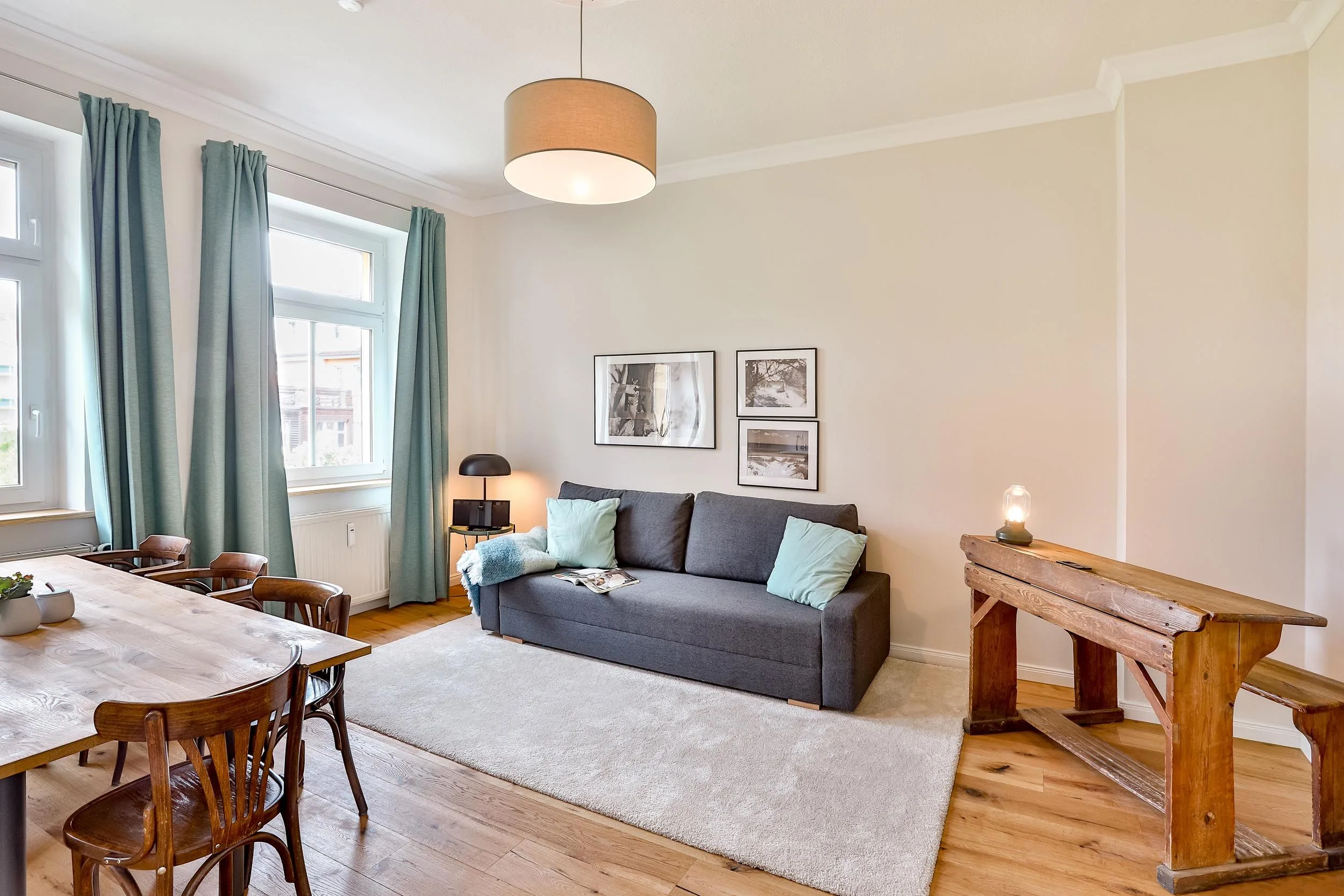 Holiday apartment Brunnenaue 1 – living area